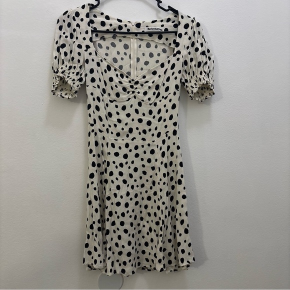 Reformation Polka Dot Dress Size 2 - Picture 2 of 6